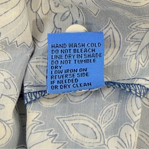 J. McLaughlin Small Cerina Silk Floral Print Belted Midi Dress Palmilla Blue NWT - Picture 14 of 14